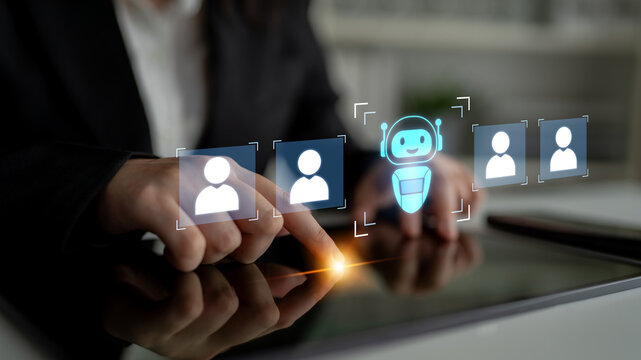 AI is selected to replace human employees, illustrating automation and workforce transformation driven by artificial intelligence in digital operations Latch