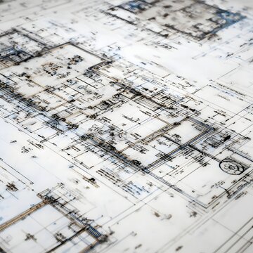 Technical blueprint background showing structural layout wallpaper