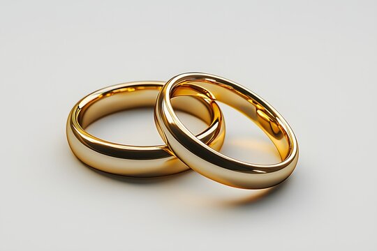Timeless gold rings symbol of love and partnership photography