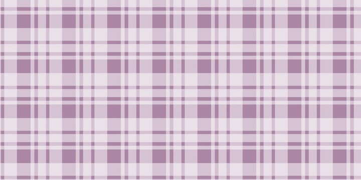 Seamless purple plaid pattern background. Pastel checkered tartan background. Classic purple gingham checkered pattern backdrop.