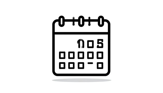 Digital calculator on white background isolated.