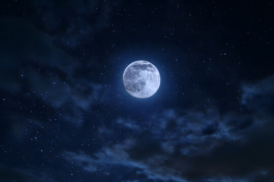 full moon in the sky