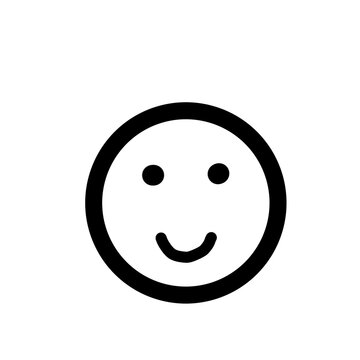 smiley face isolated on white