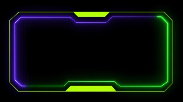 Abstract technology Hud frame background. Computer interface Hud motion texture. futuristic pattern for modern . 4k motion video. Technology HUD Loop Animation. Frame border element. HUD viewfinder