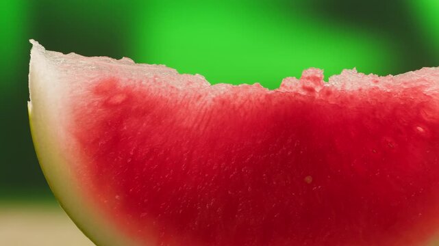 Man cutting watermelon - cut piece with knife. Young watermelons Citrullus lanatus. Topic - melons and gourds, farmer cultivation of watermelons