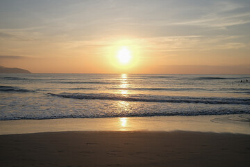 Fototapeta premium Beautiful Sunrise on a Sandy Beach