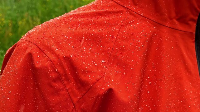 High-performance outdoor clothing with water-resistant fabric