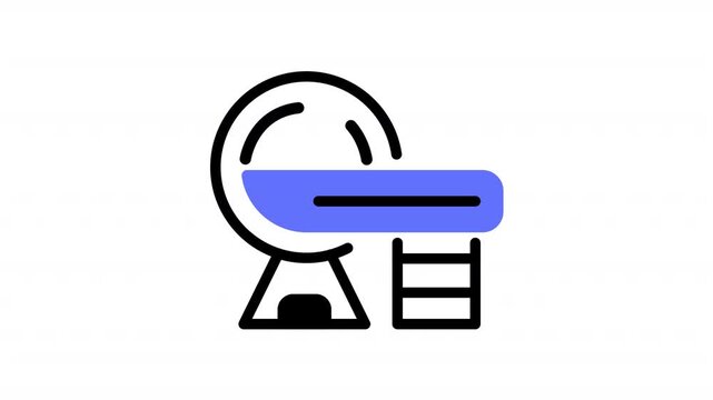This magnetic resonance icon is suitable for hospital