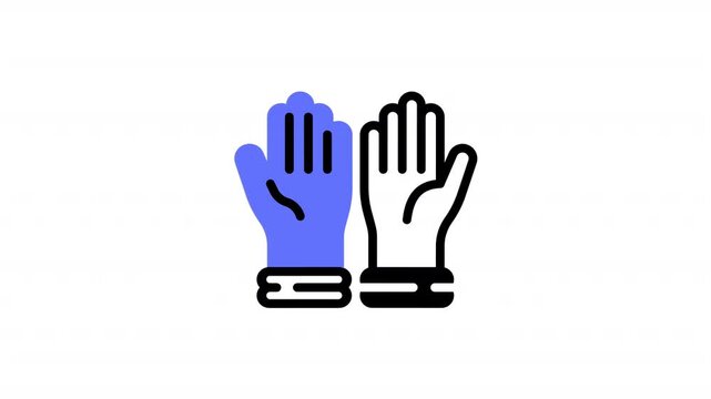 This medical glove icon is suitable for hospital