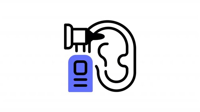 This otoscope icon is suitable for hospital