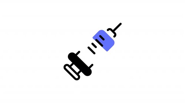 This syringe icon is suitable for hospital