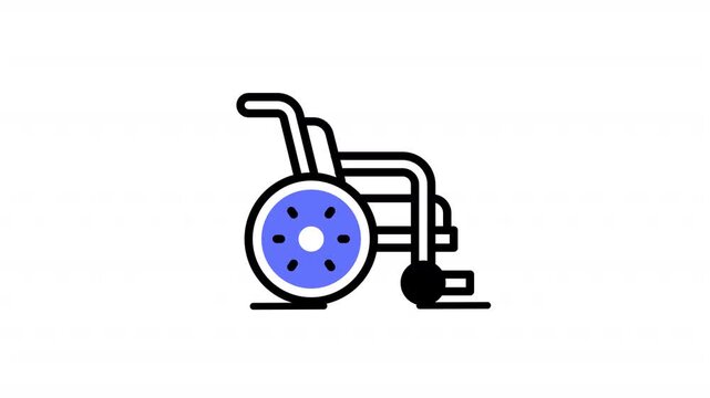 This wheelchair icon is suitable for hospital
