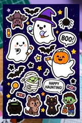 Fototapeta premium set of funny cartoon kids