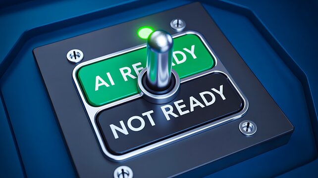 Ai ready and not ready buttons representing artificial intelligence system status