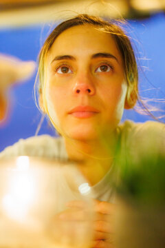Womans lips, portrait