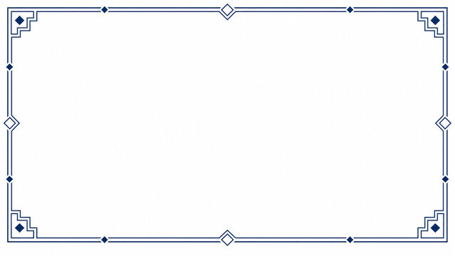 Navy blue horizontal border with small diamond dot pattern