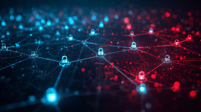 Cyber security warning background