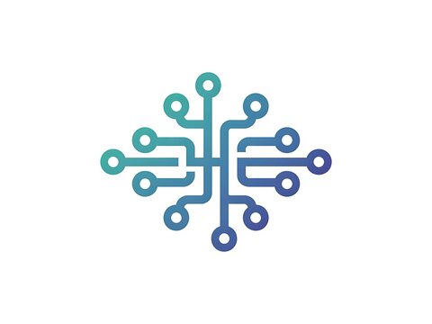 Modern tech network logo symbol high resolution picture