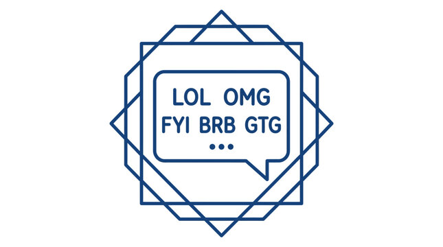internet slang text message
