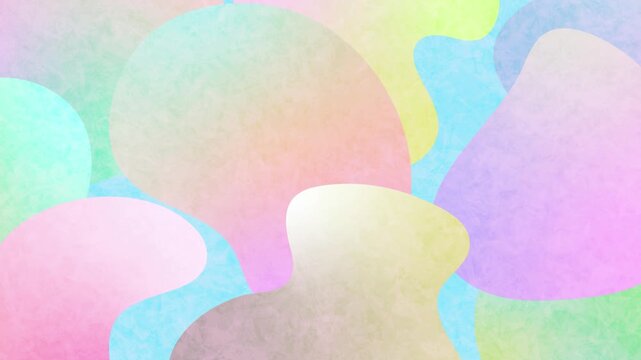 Abstract Pastel Shapes Fluid Motion 4K