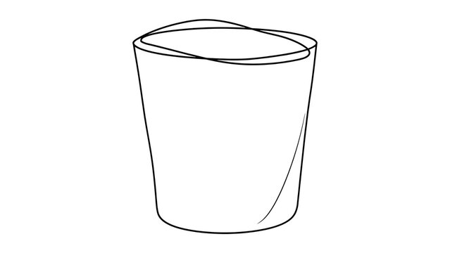 Simple cup illustration on white background.