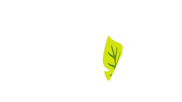 Isolated golden yellow leaf spinning smoothly downward transparent overlay Prores Alpha 4K 60 fps