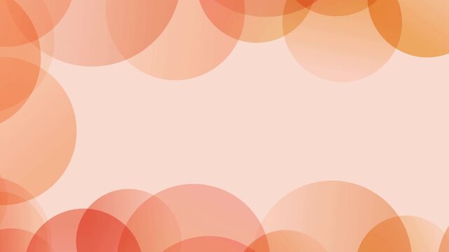 Abstract Orange Circular Pattern Frame 4K