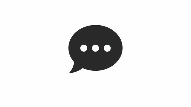 Speech bubble icon with three dots, representing an ongoing conversation or thinking process