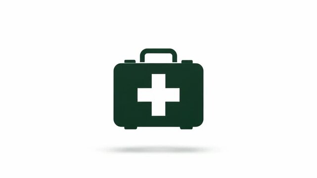 Essential emergency medical support and healthcare assistance represented by a classic first aid kit icon, symbolizing readiness for injuries and health needs