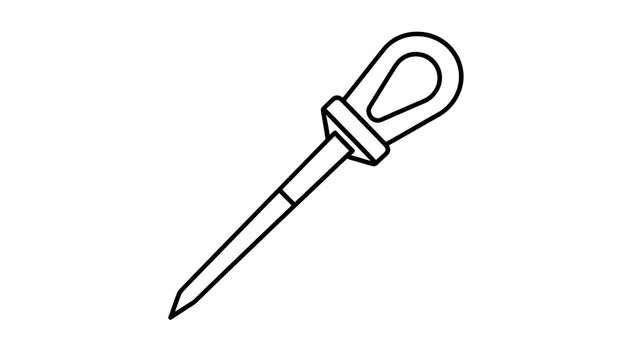 Illustration of a screwdriver on white background.