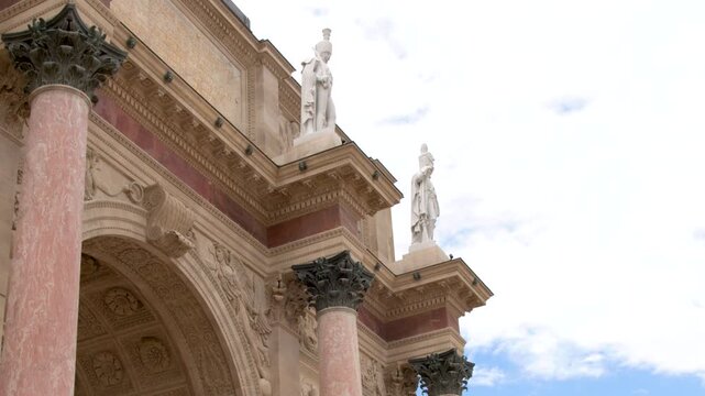 Arc de Triomphe du Carrousel Monument in Tuileries Garden Paris