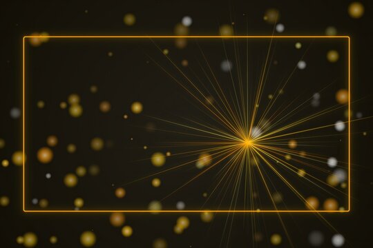 Cosmic explosion with starburst rays in space