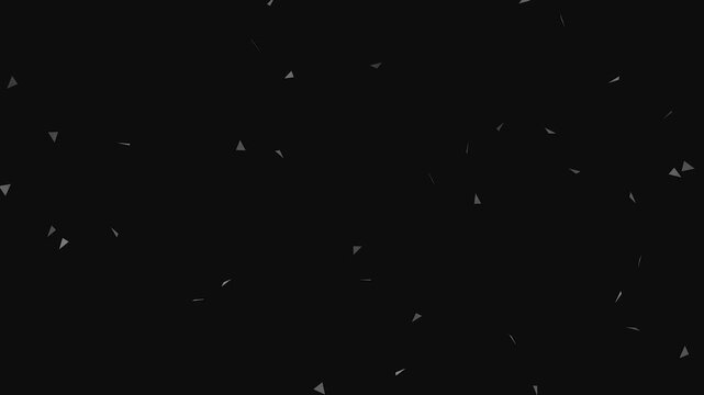 Abstract particles dissolving into a dark void with subtle movement and soft lighting for background graphics