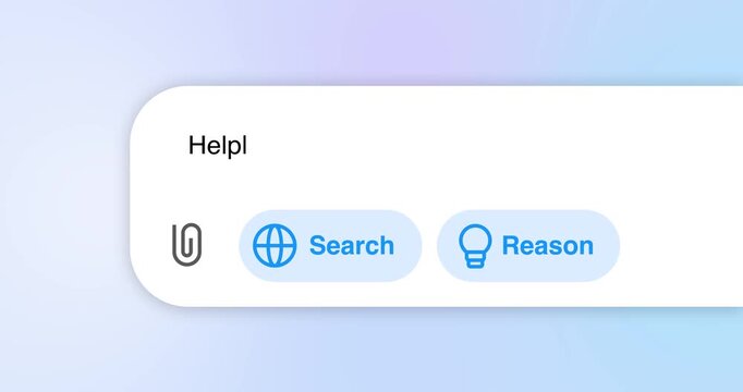 Animation all in one ai tool chat bot motion graphic gradient background