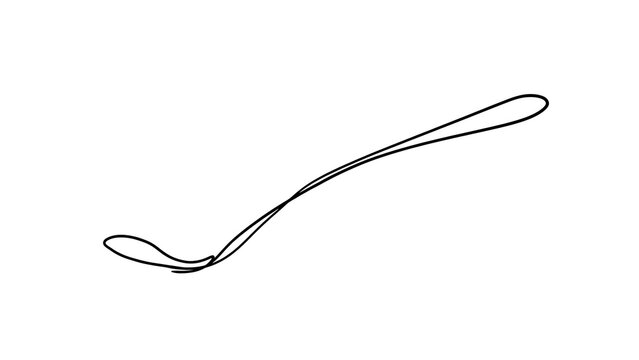 Elegant curved line drawing on white background.