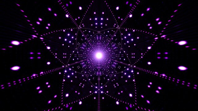 Neon Flower Laser Show VJ Loop