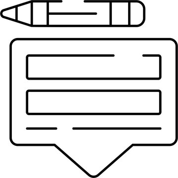 Line Tagline Icon