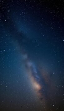 Silent majesty of a starry night sky illuminated by millions of twinkling stars, astronomical, serene