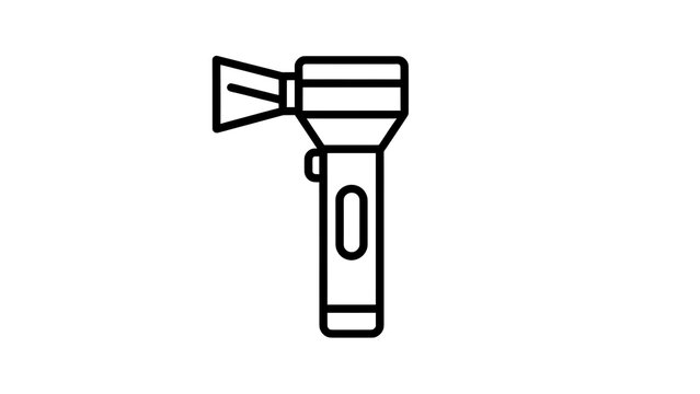 Flashlight icon on white background.