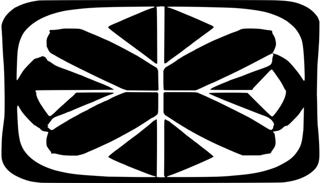 Arrow icons set with four black circular shape patterns arranged in a 2x2 grid, featuring single, double, triple, quadruple curved arrows, with minimalist vector and monochromatic palette