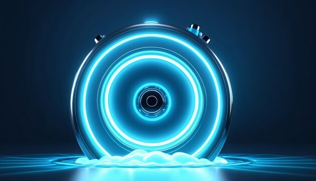 Large glowing hydro energy core