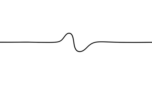 Sine wave line art on white background.