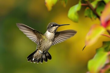 Fototapeta premium Hummingbird hummingbird hovering animal.