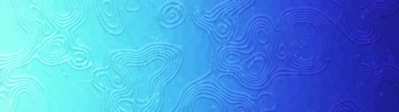Abstract blue gradient background featuring subtle embossed topographic contour lines blending aqua, cyan, and deep blue tones. Modern minimalist composition with soft luminous textures, organic patte