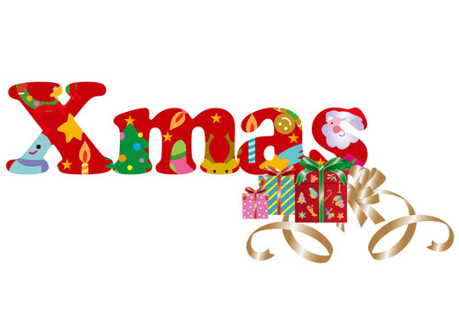 クリスマスのタイポグラフィ

