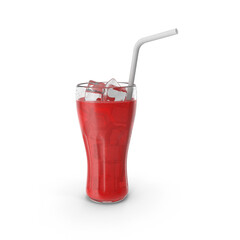 Red Iced Juice Glass © aiman