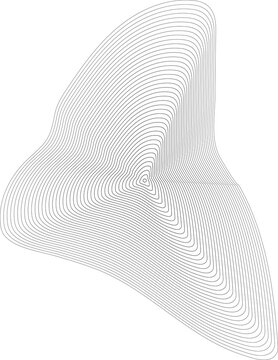 Circle white liquid shape with blend line. Technology concept design
