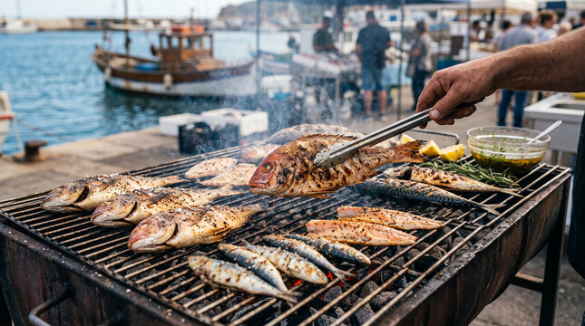 barbecue on the grill