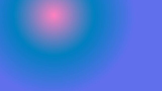 Soft gradient background showcases a circular glowing pink light effect against a blue surface. color gradient flow animation