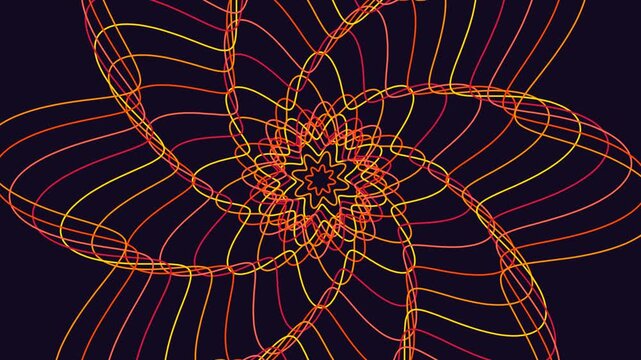 Modern Sci-Fi Quantum Atomic Electron Orbitals Animated Texture Wallpaper 4K